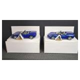 Pair of Revell 2006 Corvette Convertible Promo Models