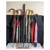Assortment of Umbrellas, Some Vintage and Some Modern