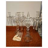 Crystal Candleabra pair