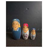 Bob Uecker 3 Piece Nesting Doll Set
