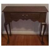 Queen Anne style console or game table with drawer