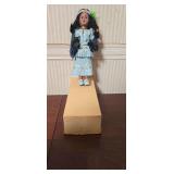 Eskimo Maid with papoose doll in box, Approx 8' tall
