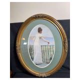 Two Oval Framed Pictures