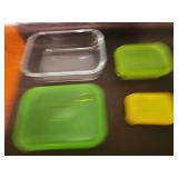 For storage dishes, three with lids.