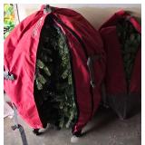 Prelit Christmas tree in storage bag