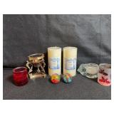 Assorted Candles and Candle Holders (some NIB)
