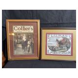 Framed Vintage Prints: Collier’s Magazine and Elliman’s Embrocation Advertisement
