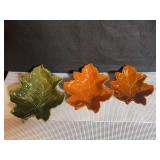 Ceramic Nesting Leaf-Shaped Bowls