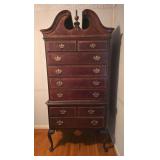 2 Piece Queen Anne style Highboy Chest
