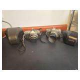 Pair of vintage 35 mm cameras