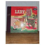 1954 Walt Disney Lady and the Tramp 33 1/3 Record Reader
