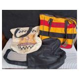 Collection of four tote bags