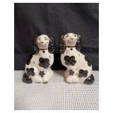 Pair of Vintage Staffordshire Ware Dogs