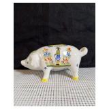 Henriot Quimper Porcelain Piggy Bank