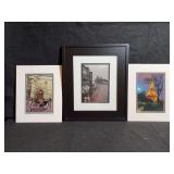 Three Photo Prints by Daniel Powers featuring Florence Italy, Venice Italy, and Paris France