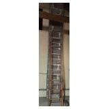 14ft wooden extension ladder