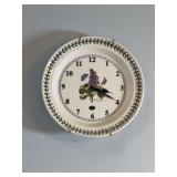 Wall Clock With Floral Design
