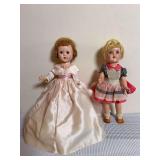 Two Vintage Plastic Dolls: Ideal Toni Doll (14”) and a Horsman Bright Star Doll (15”)