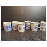 Six Coffee Mugs from The Spode Blue Room Collection