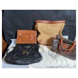 Four Handbags that appear to be designer bags
