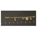10K Gold Charm Bracelet - 25 Grams
