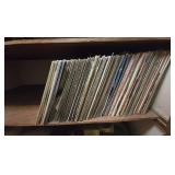 Stack of vinyl records