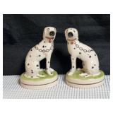 Pair of Vintage Staffordshire Ware Dalmatians