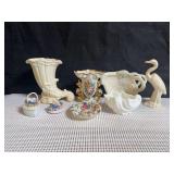 Assorted Porcelain, China, and Ceramic Decor Items