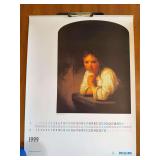 1999 Wall Calendar from Phillips Medical Systems Featuring Prints of Famous Paintings