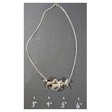 .925 Running horses necklace - 13.7 Grams