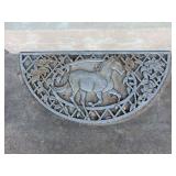 Metal Horse Door Mat
