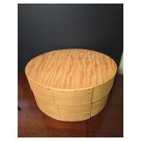 15' Shaker-style oval bentwood storage box
