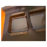 To 8x8 square Anchor Hocking baking dishes