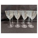 Set of eight glasses/goblets by Marquis by Waterford