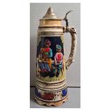 Ceramic 13' tall musical beer stein