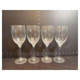 Set of four vintage Lenox Atrium wine glasses ￼