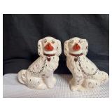 Pair of Vintage Staffordshire Ware Dogs