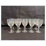 10 piece crystal stemware glasses