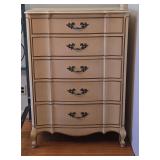 French Provincial Tallboy Chest of Drawers 35' x 21' x 48'