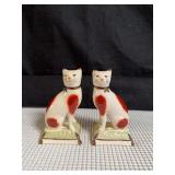 Pair of Vintage Staffordshire Ware Cats