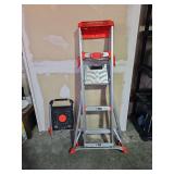 Little Giant Select-Step aluminum adjustable step ladder with paint tray