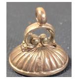 9K Pendant w/stone - 0.6 Grams