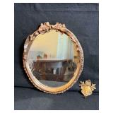 Oval Wall Mirror and coordinating wall hook