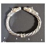 .925 Double Horse Bracelet - 34.3 Grams