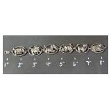 .925 Puppy Dog Link Bracelet - 33 grams