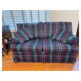 Fabric Upholstered Love Seat 62” x 34” x 33”
