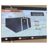 Landhonor 8ft x 10ft Galvanized Apex Roof Metal Shed