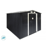 Landhonor 6ft x 8ft Galvanized Apex Roof Metal Shed