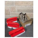 NOS Weiler Brush Collection (Lot of 3/8” Black Horsehair Acid Brushes; 3-Scrub Brushes)