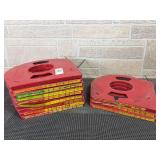 (12) Starrett 3/16” and 1/4” Band Saw Coils (varying lengths left on coils)